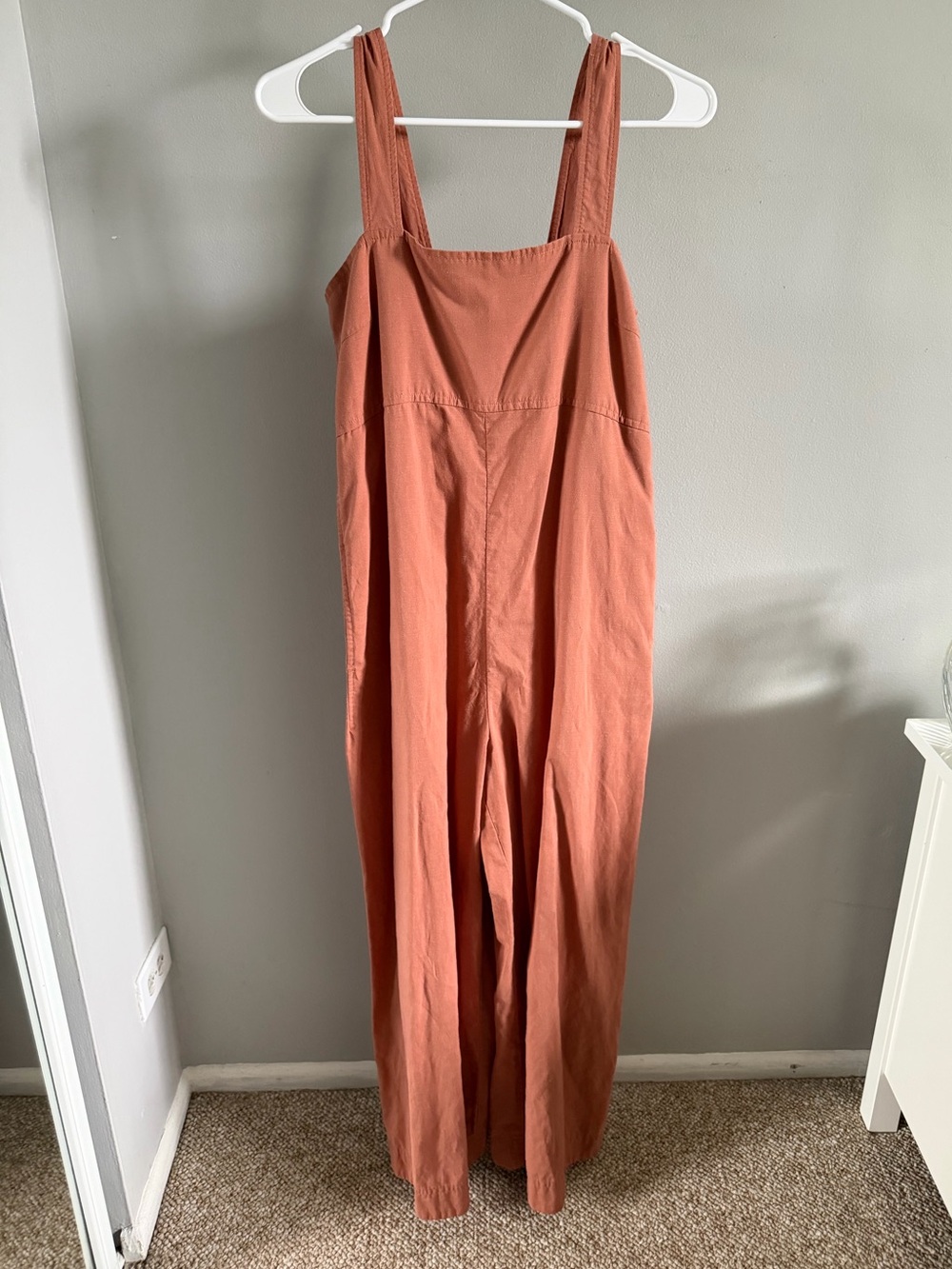 Uniqlo Brick Orange Jumpsuit